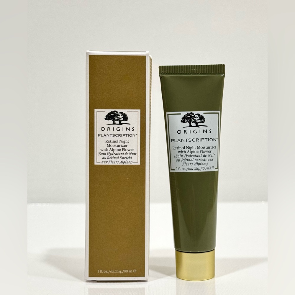 ORIGINS Plantscription Retinol Night Moisturizer with Alpine Flower 1oz New
